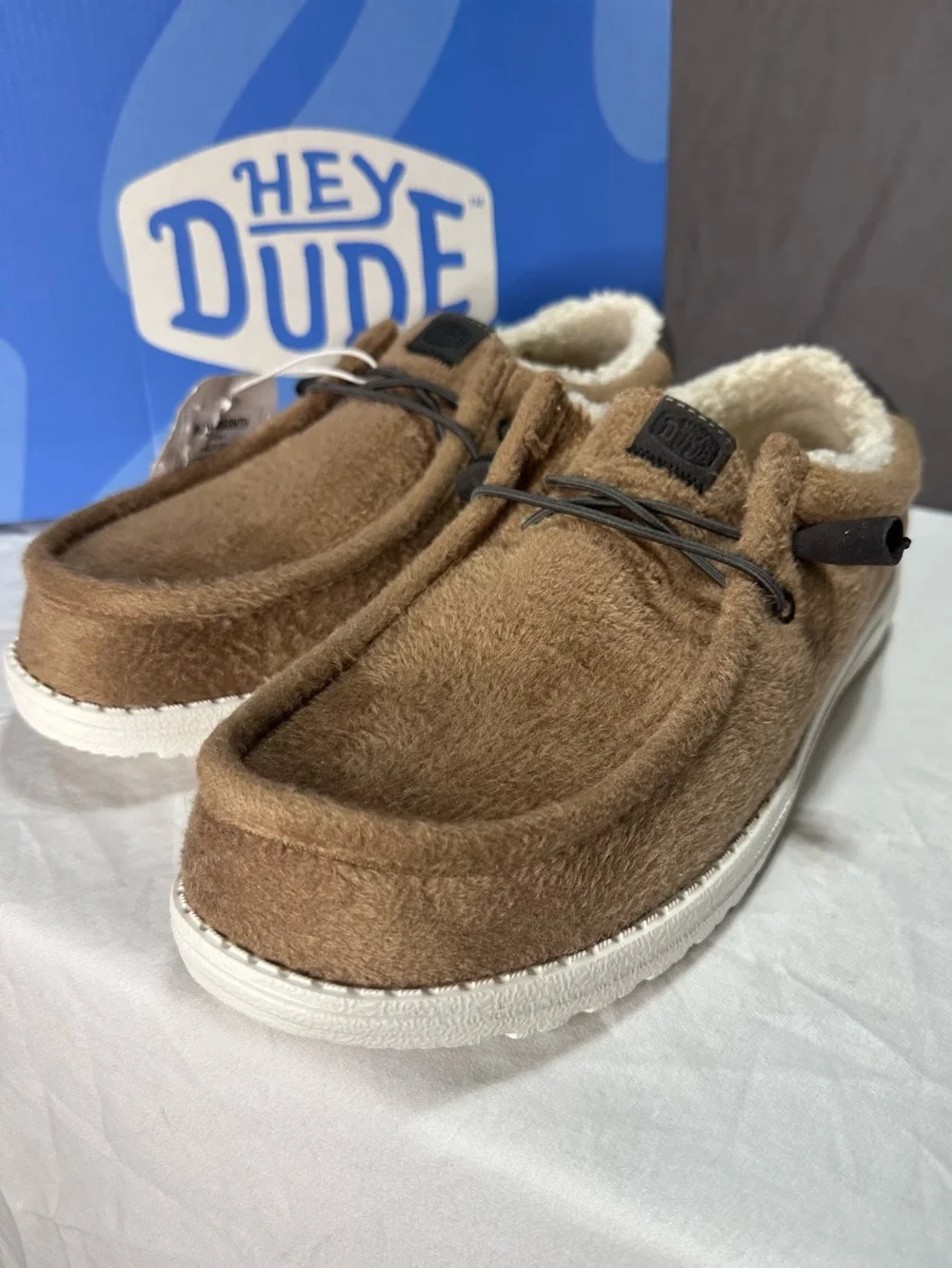 🆕 Hey Dude Wally Warmth Cozy Slip-On with White Sole